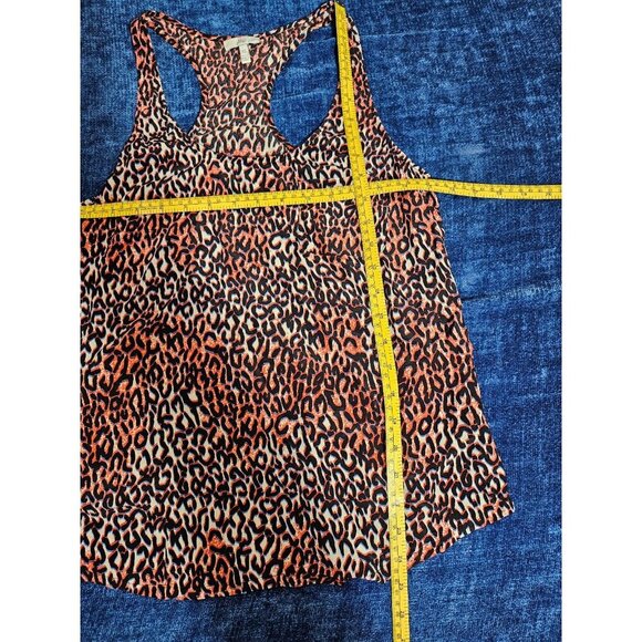 Joie Silk Peach Leopard Racerback Tank XS - Picture 5 of 7
